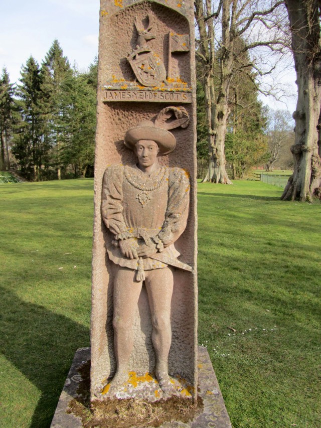 Carving of James 1 of Scotland